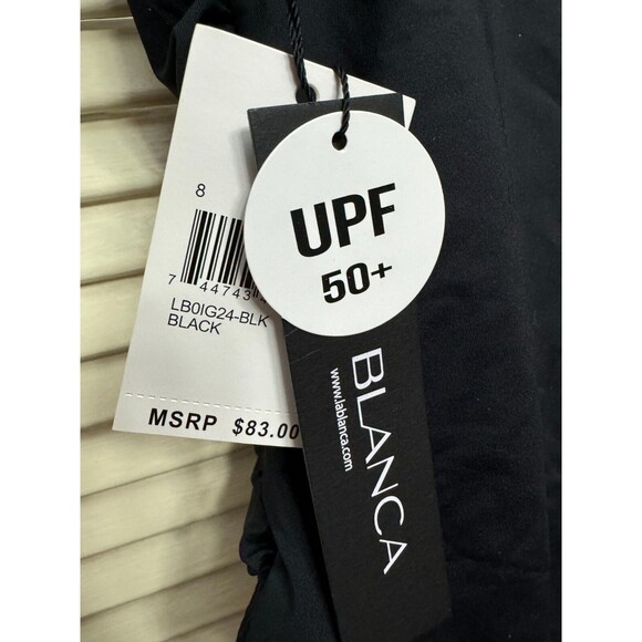 Island Goddess Rouched Body Lingerie Mio One Piece Swimsuit LB0IG24-Black Size 8 - Picture 5 of 5